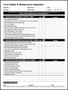 Truck Prestart Checklist Book A4 (Pre-printed)